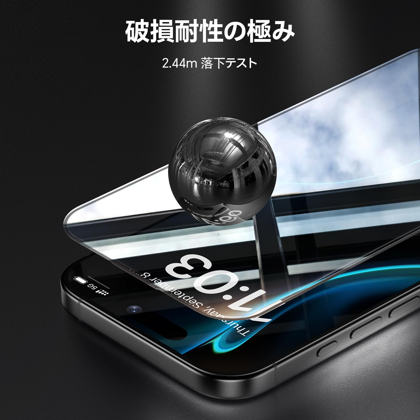 Amazon | BENKS iPhone17 Pro Max用 保護フィルム GlassWarrior 超薄型