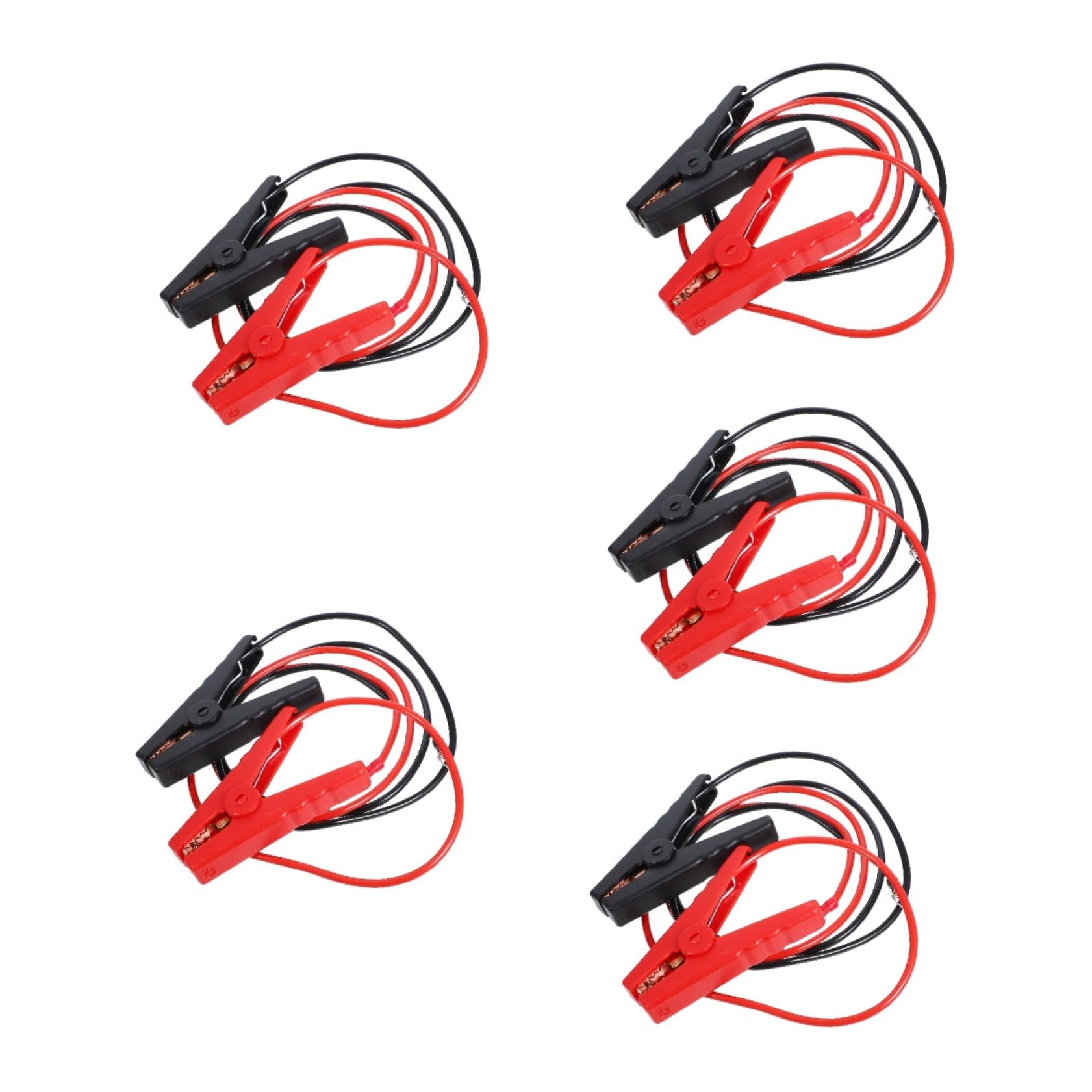 PartyKindom 10pezzi Pinze Per Cavo Jumper Per Batteria Auto Con Ricambio Clip Per Batteria e Facili Da Installare e Maneggiare