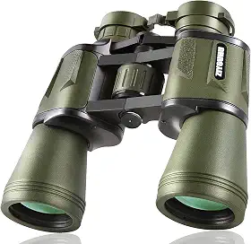Binóculos 20 x 50 para adultos e crianças, binóculos militares de alta potência para visão noturna com pouca luz, binóculos compactos HD profissionais, telescópio para adultos, observação de pássaros,