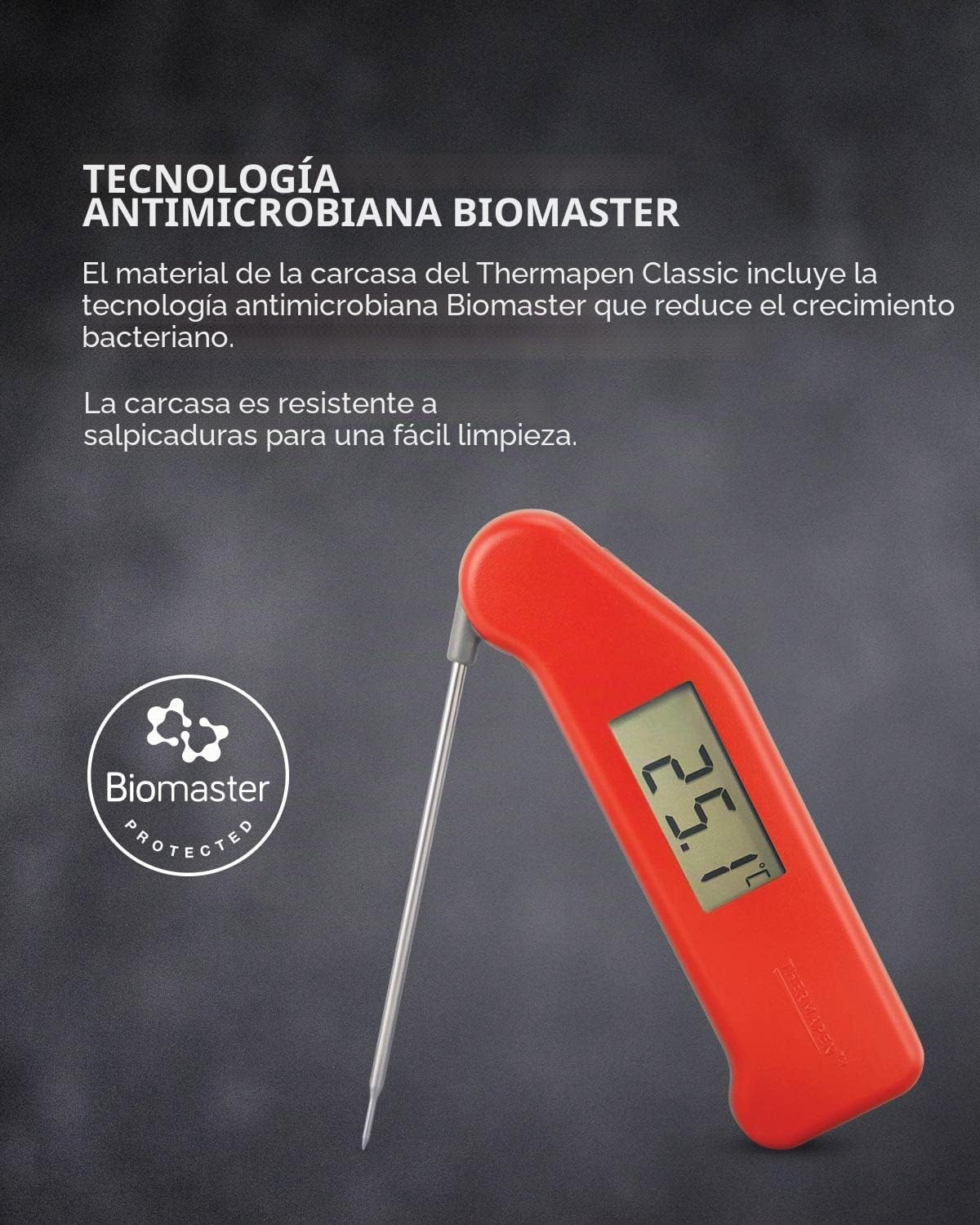 SuperFast Thermapen - professional food thermometer in red by Thermapen