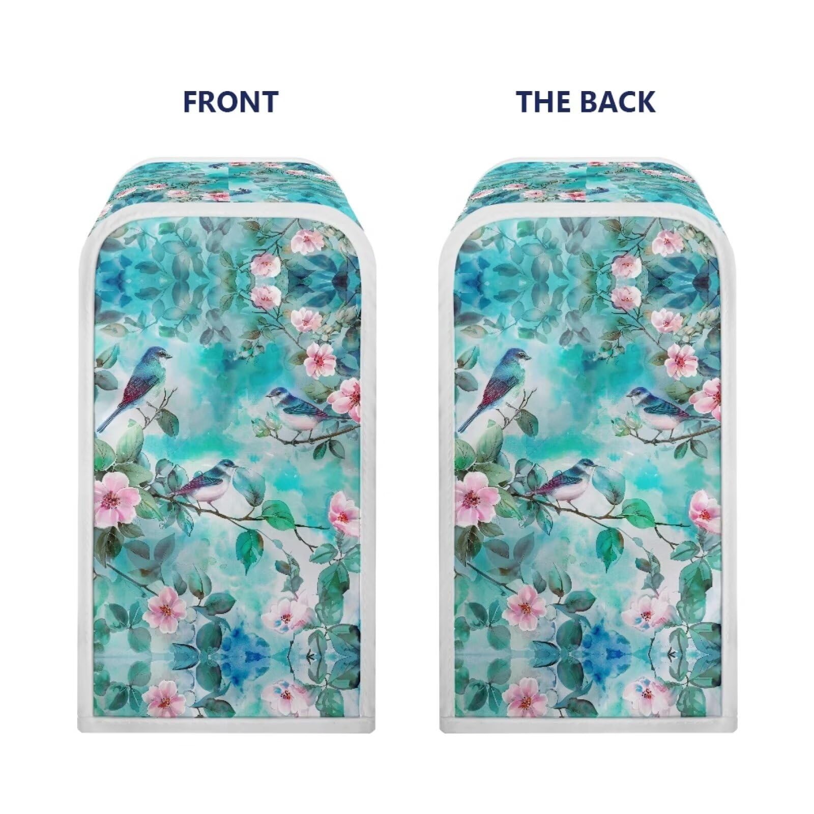 LJMKZJN Pink Floral Bird Can Opener Cover Durable Can Opener Dust and Stain Protection Small Appliance Cover for Kitchen Fits Most Electric Automatic Can Openers