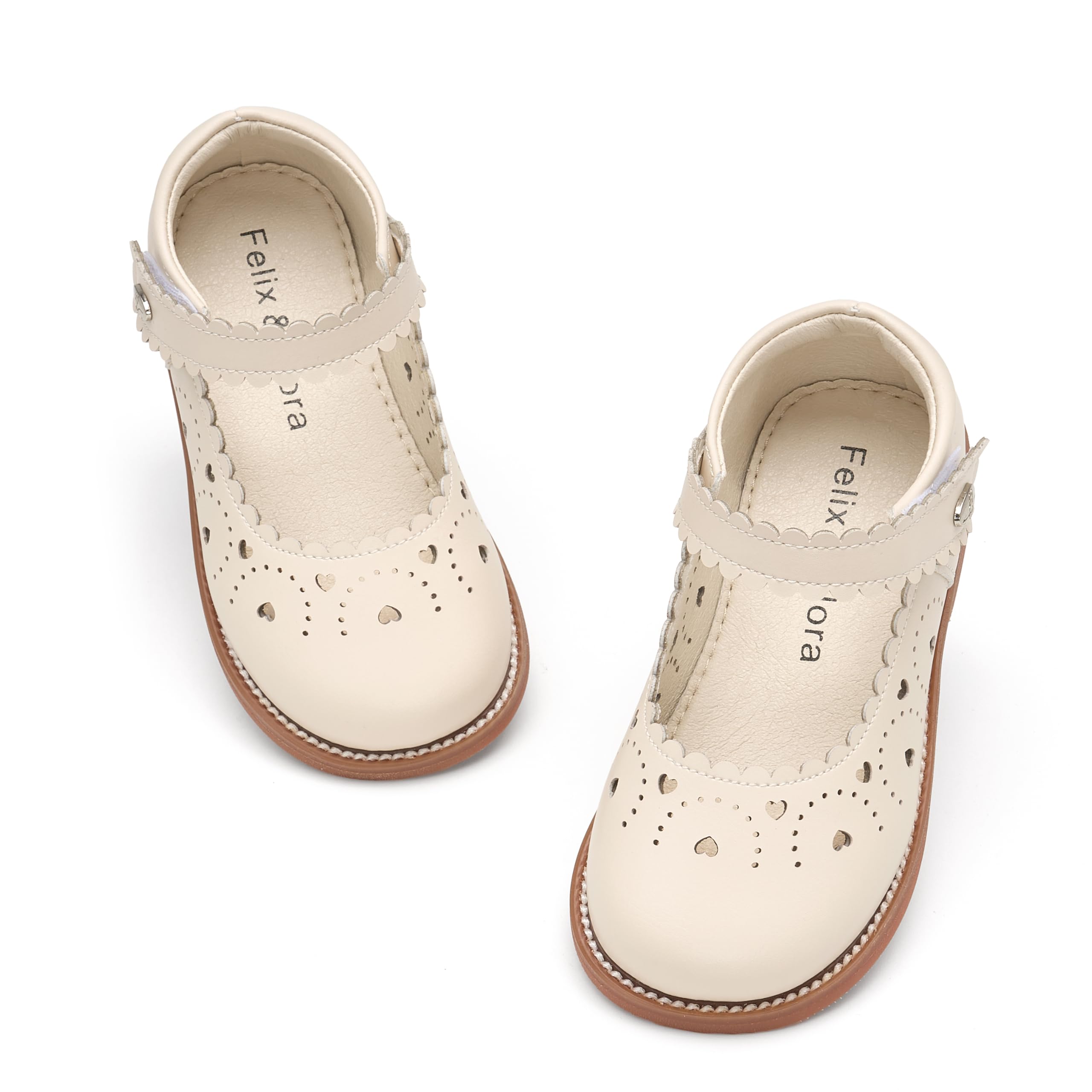 Felix &amp; Flora Toddler Little Girl Mary Jane Dress Shoes - Ballet Flats for Easter Flower Girl Party School Shoes.