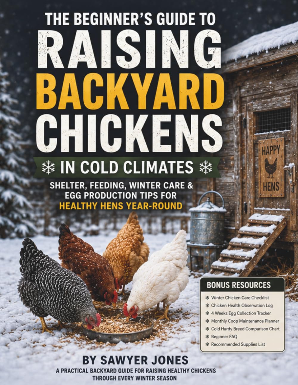 The Beginner’s Guide to Raising Backyard Chickens in Cold Climates: Shelter, Feeding, Winter Care & Egg Production Tips for Healthy Hens Year-Round