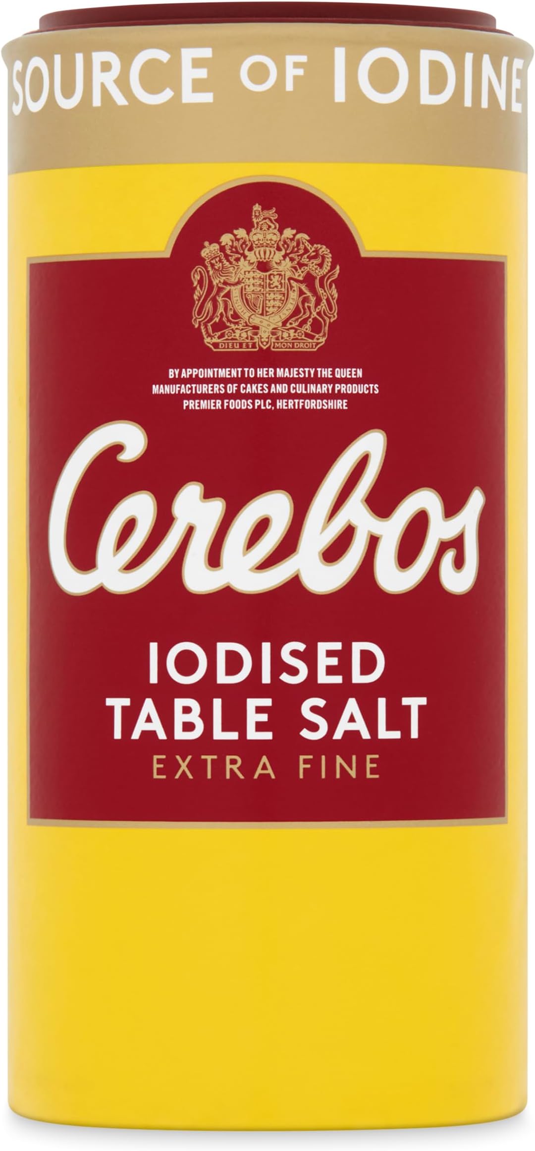 Cerebos Ready-to-Use Iodised Salt, 400 g Drum (Pack of 1)