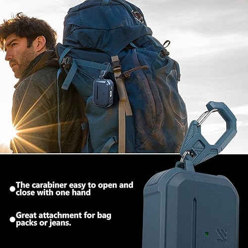 Miniatura 4 de KMMIN Funda compatible con Airpod Pro de 2 generación (cable USB-CLightning), compatible con Airpod Pro (Gen 21, 202320222019) con llavero de