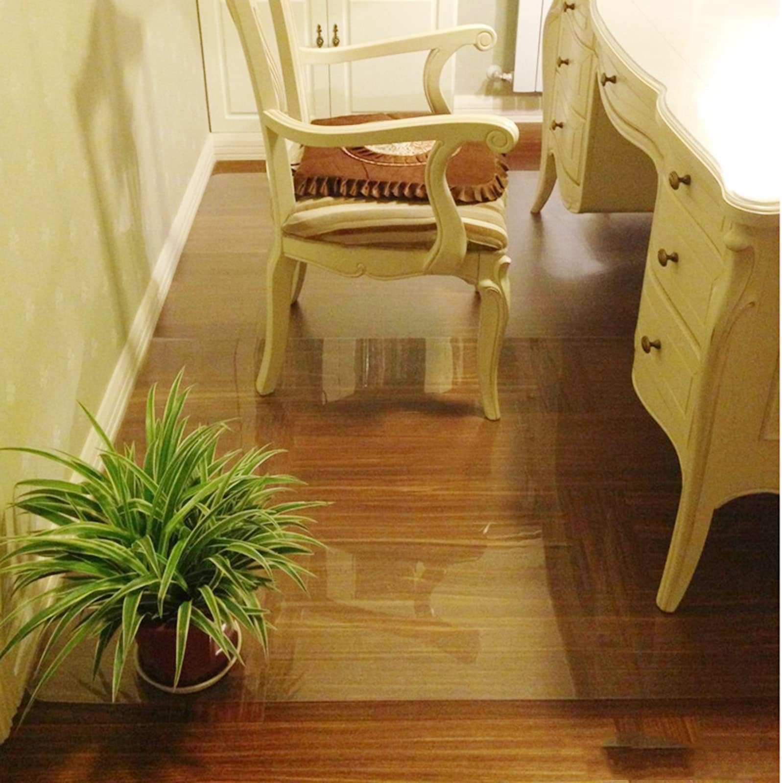 Floor Protector PVC Transparent 7m/ 6.5m/ 6m/ 5.5m/ 5m/ 4.5m/ 4m/ 3.5m/ 3m/ 2.5m/ 2m Living Room Gallery Bedroom Hardwood Floor Protectors Pad/ Protect Runner Mats, Foyer/ Laundry Room/ Entryway Rugs