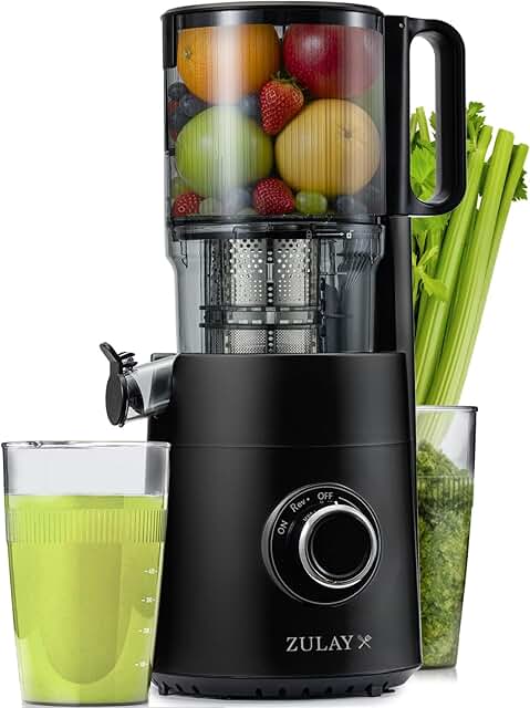 Zulay Kitchen Cold Press Juicer Machine with 5