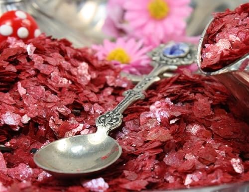 Miniatura 5 de Rojo - Cinabrio - Copos de mica natural - 311-4325 (bolsa a granel de 12 oz)