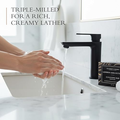 Miniatura 2 de Gilchrist & Soames London Aloe Jabón en barra de manos y cuerpo  Lavado hidratante natural con aroma fresco y limpio  Triple molido, sin sulfato,