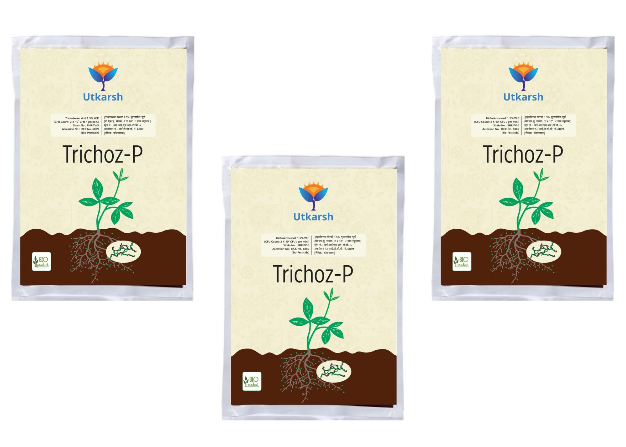 Utkarsh Trichoz-P (Trichoderma Viride 1.5% W.P.: 2 x 10^6 CFU/gm min.) (3 Kg; Pack of 3 of 1 Kg) (B07Q5MB83G) Amazon Price History, Amazon Price Tracker