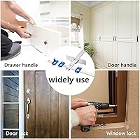 Vista 5 de TOURACE Cabinet Hardware Jig for Handles and Knobs Aluminum Alloy Drill Guide Sleeve Drawer Pull Wood Drilling Dowelling Tools Set Drawer Knob Pull