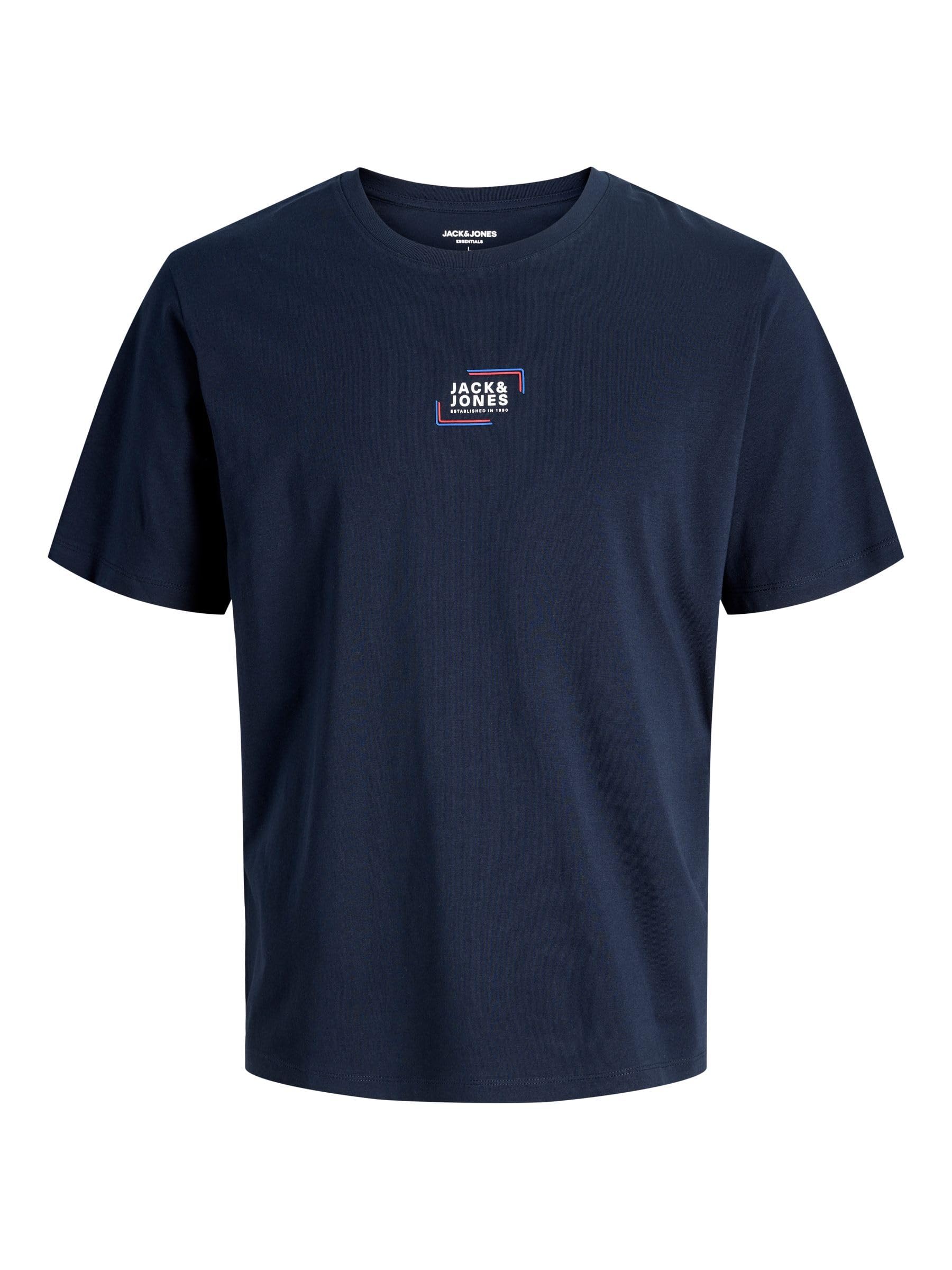 Jack & Jones Short Sleeve T-Shirt Men's Navy Blue Extra Large