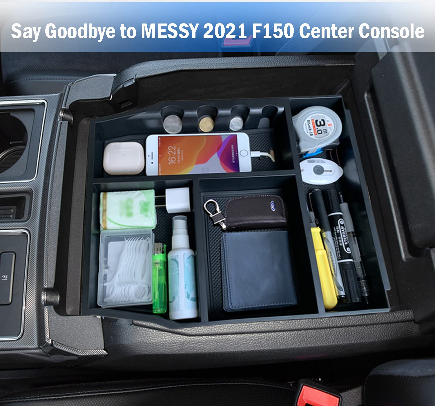 Buy ANMOSVO for Ford F150 Accessories 2021 2022 Center Console