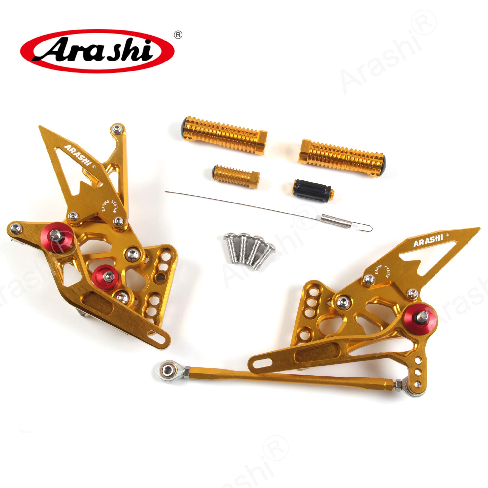 Amazon | Arashi CNC 調整可能 バックステップキット適合車種スズキ 