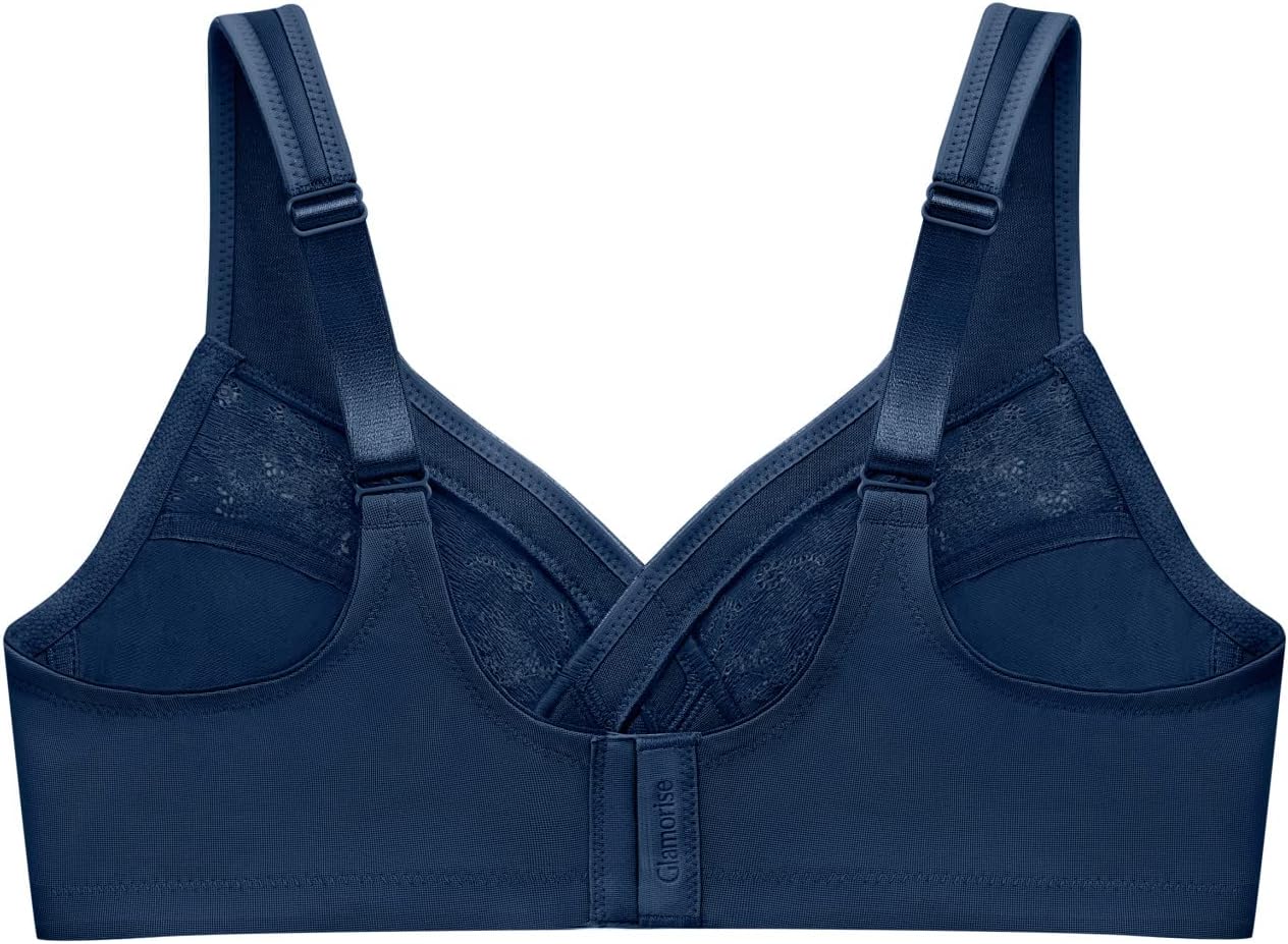 Glamorise Women's Full Figure Wirefree Minimizer Support Bra #1003 - Image 6