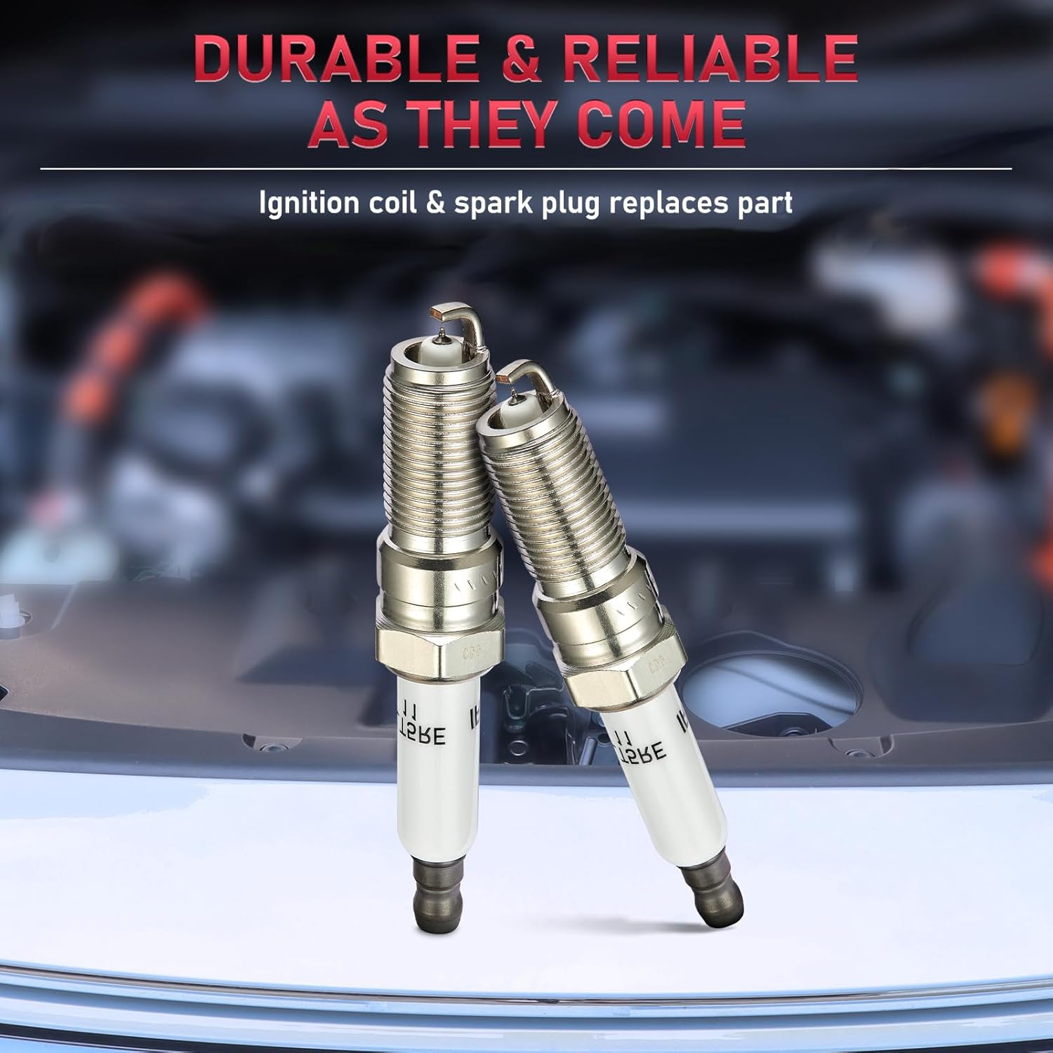 6pcs Iridium Spark Plugs 41-103 for Chevy EXT Saturn GMC Envoy Saab 9-7x Isuzu Ascender Buick Rainier Oldsmobile Bravada 3.5L 4.2L L6 V6 Replacement for ILTR5B11 3474 7437 Spark Plug