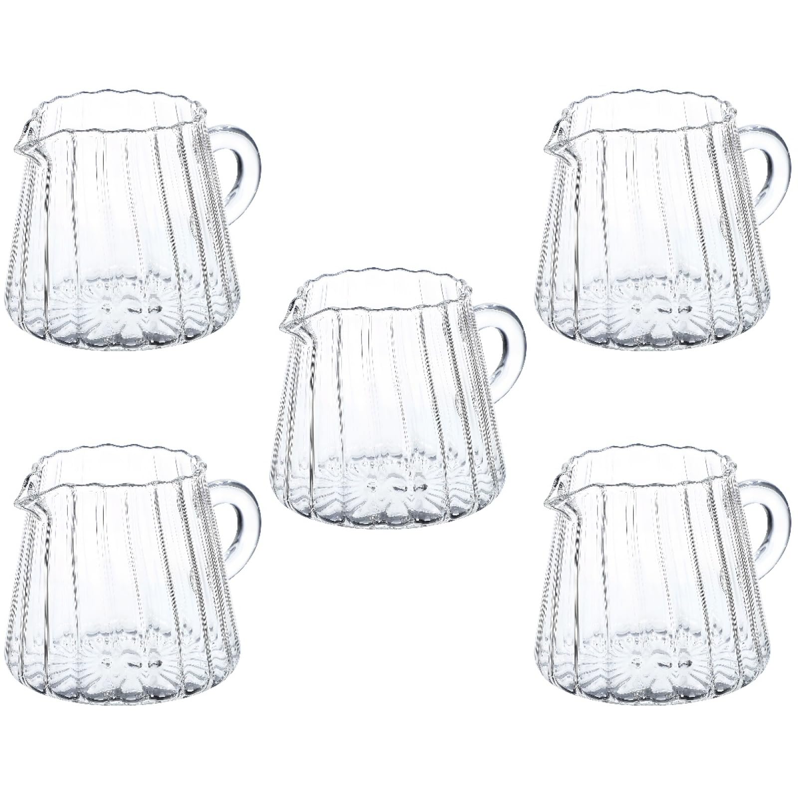 Pichet à lait en verre pour doser facilement sans renverser sur la table