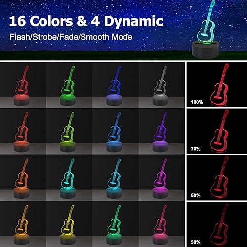 Miniatura 8 de AZIMOM Lámpara de ilusión 3D I Love You, luz nocturna, 16 colores cambiantes, táctil inteligente, control remoto, ilusión óptica, lámparas de noche