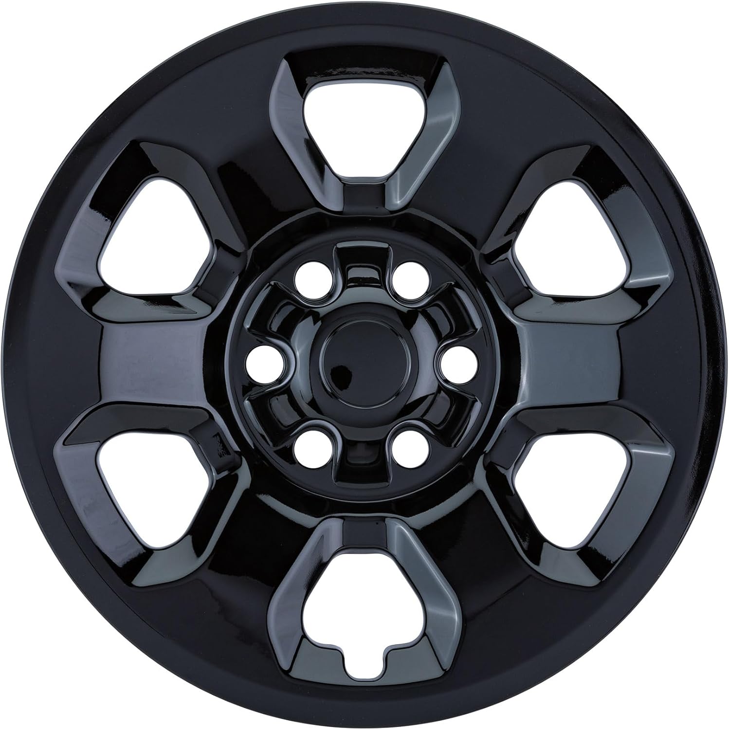 18" Gloss Black Wheel Skin Set Compatible with Nissan Titan (2013-2024) | Durable ABS Plastic Cover Hubcap | Fits Directly Over OEM Wheel