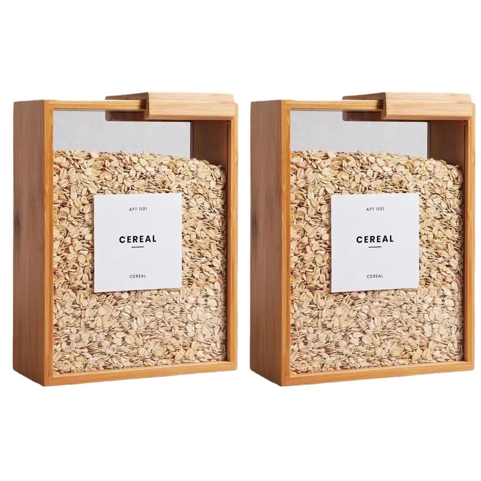 Zambuph 2L Apt Food Dispenser For Airtight Kitchen Storage Organization Snack Pantry Organizers And Storage Cereal Dispenser