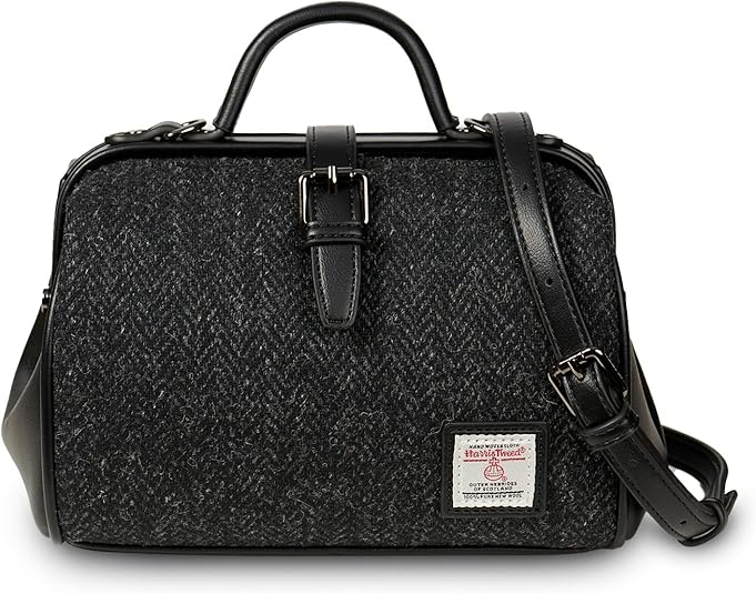 Islander The Medium Doctor Bag for Women, Harris Tweed & Vegan Leather