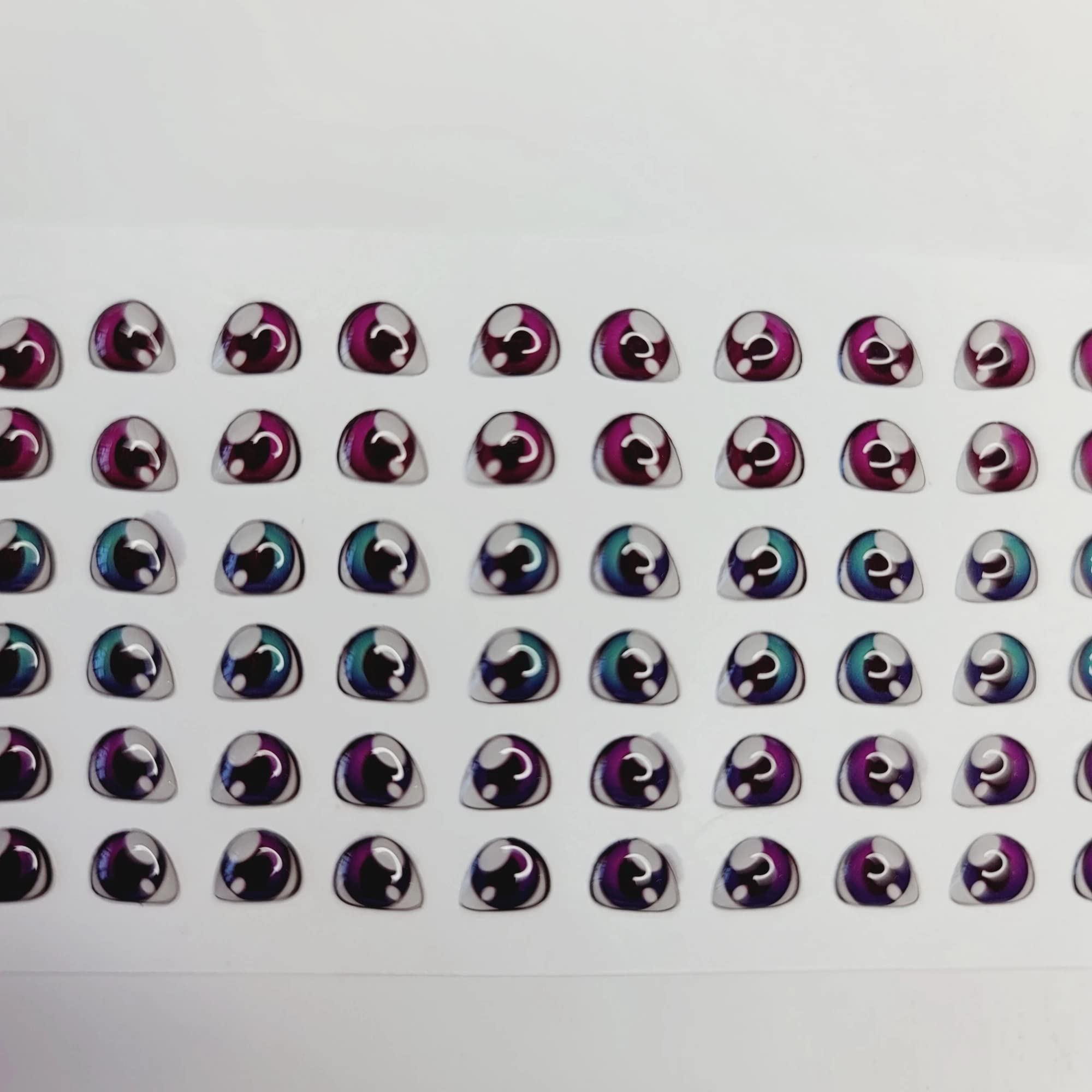 Adhesive Resin Eyes for Clays MF 73 PP (6X5 MM) 60 Units