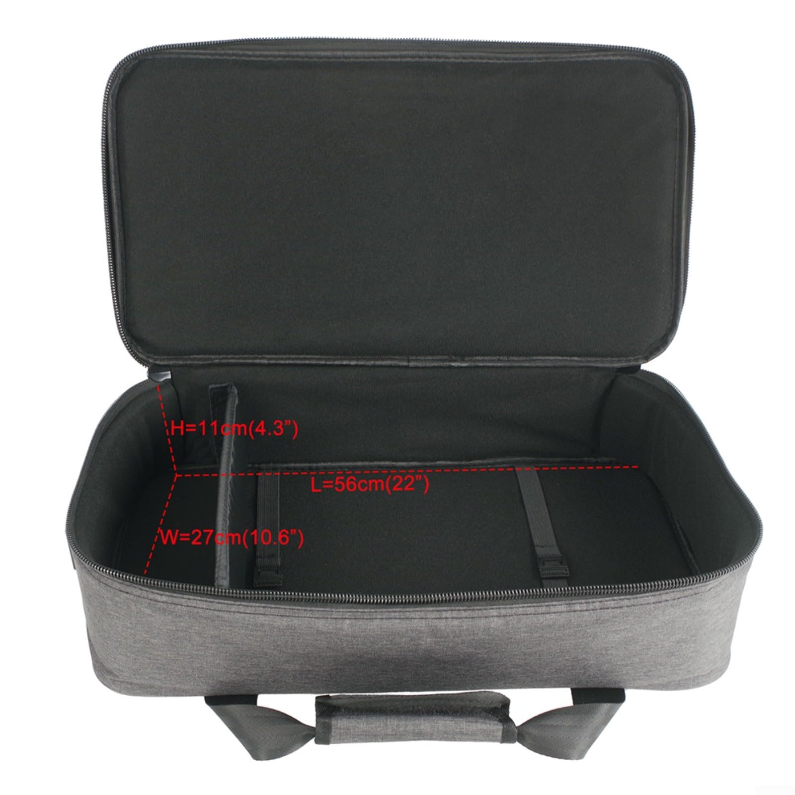 Funda de transporte organizada sin esfuerzo para pedalera de guitarra para músicos en movimiento (L)