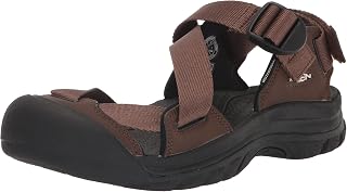 KEEN Men's Zerraport 2 Durable Fashion Sandals, Dark Earth/Black, 10.5 Medium US