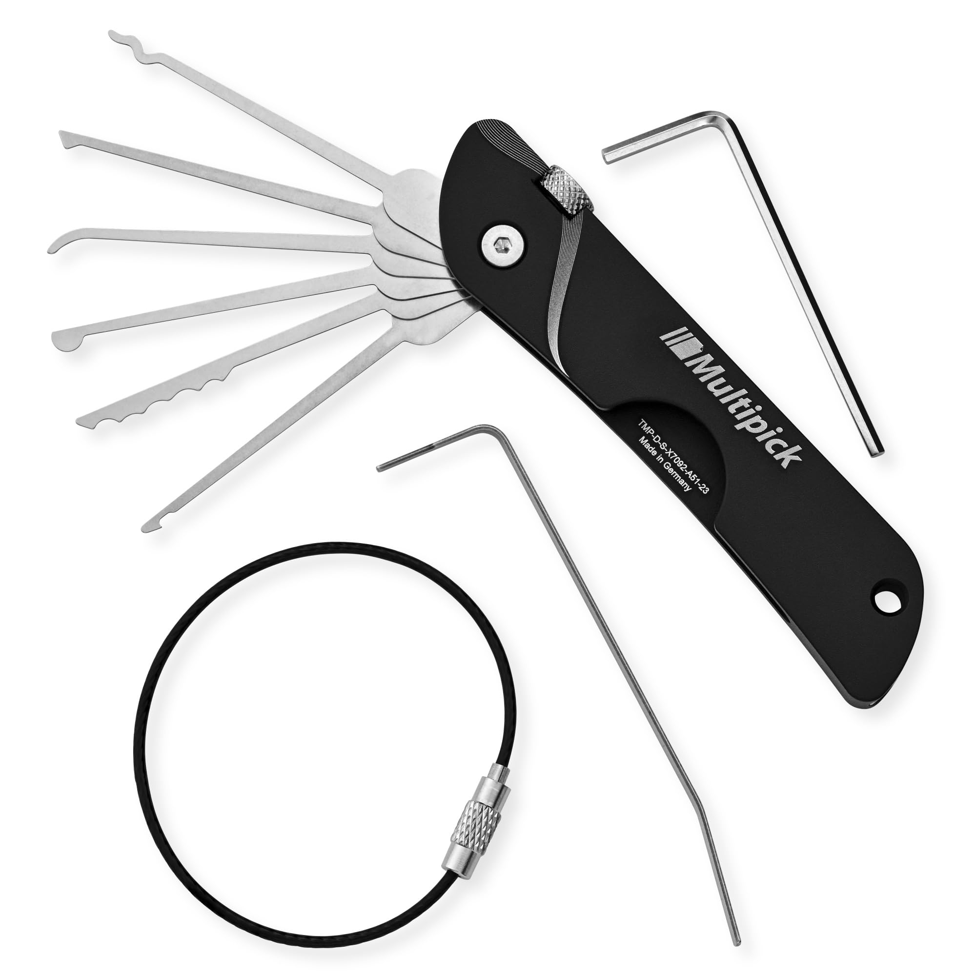 Set Di Grimaldelli Set Di Grimaldelli Pieghevoli 7 In 1 In Acciaio Inossidabile Con Chiave Inglese Kit Di Formazione Compatto Per