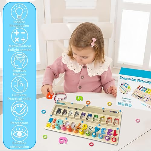 Miniatura 7 de Juguetes Montessori magnéticos de color y número, juguetes para niños pequeños, juguetes para niños de 3 años en adelante, actividades de