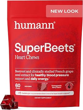 humanN SuperBeets يمضغ القلب & مسحوق الكرز الأسود