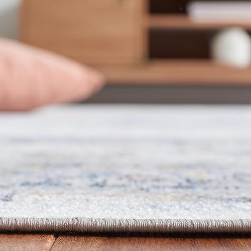 Miniatura 4 de Safavieh Bayside Collection BAY116F - Alfombra lavable a máquina 9 x 12 pies grisazul