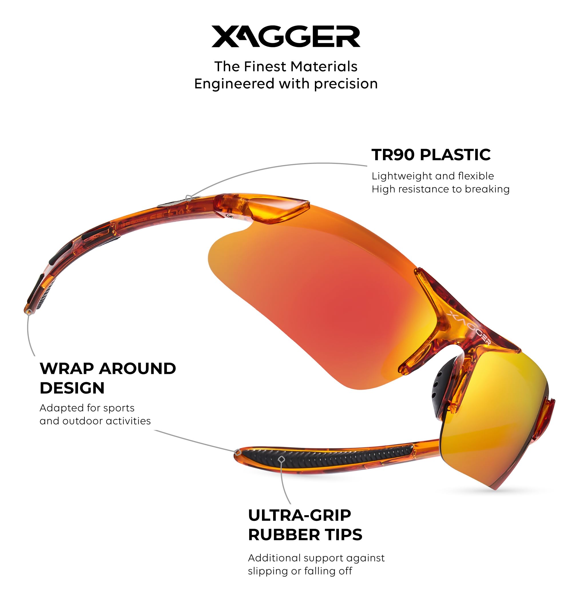 Polarisierte Sport-Sonnenbrille für Jungen und Mädchen, TR90-Rahmen