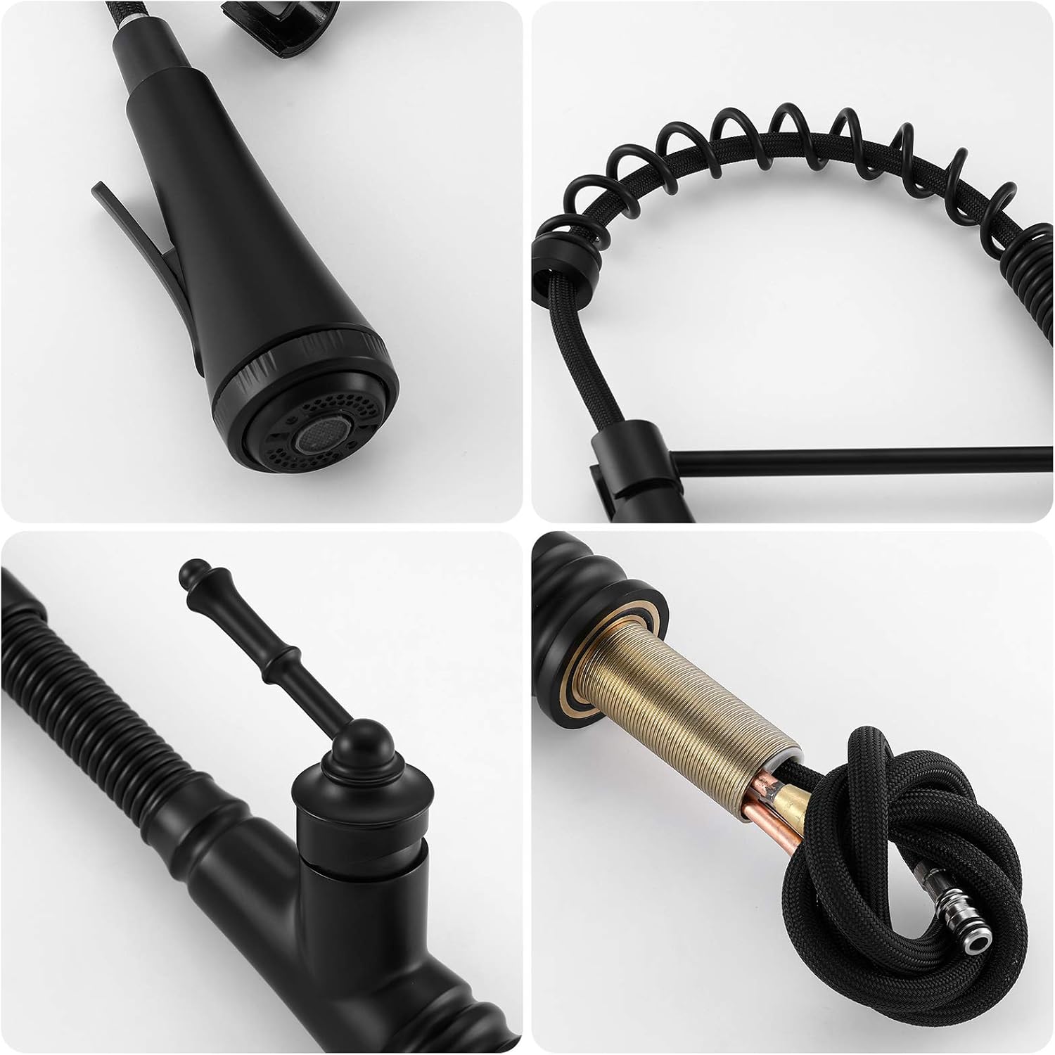 Prоmо 40% оƒƒ Single Level Kitchen Sink Faucet with Pull Down Sprayer, Single Handle Pull Out Kitchen Faucet, Matte Black