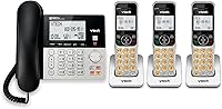 Vista 13 de VTech VG208 DECT 6.0 Teléfono con cable/inalámbrico para el hogar con contestador, bloqueo de llamadas, identificación de llamadas, pantalla