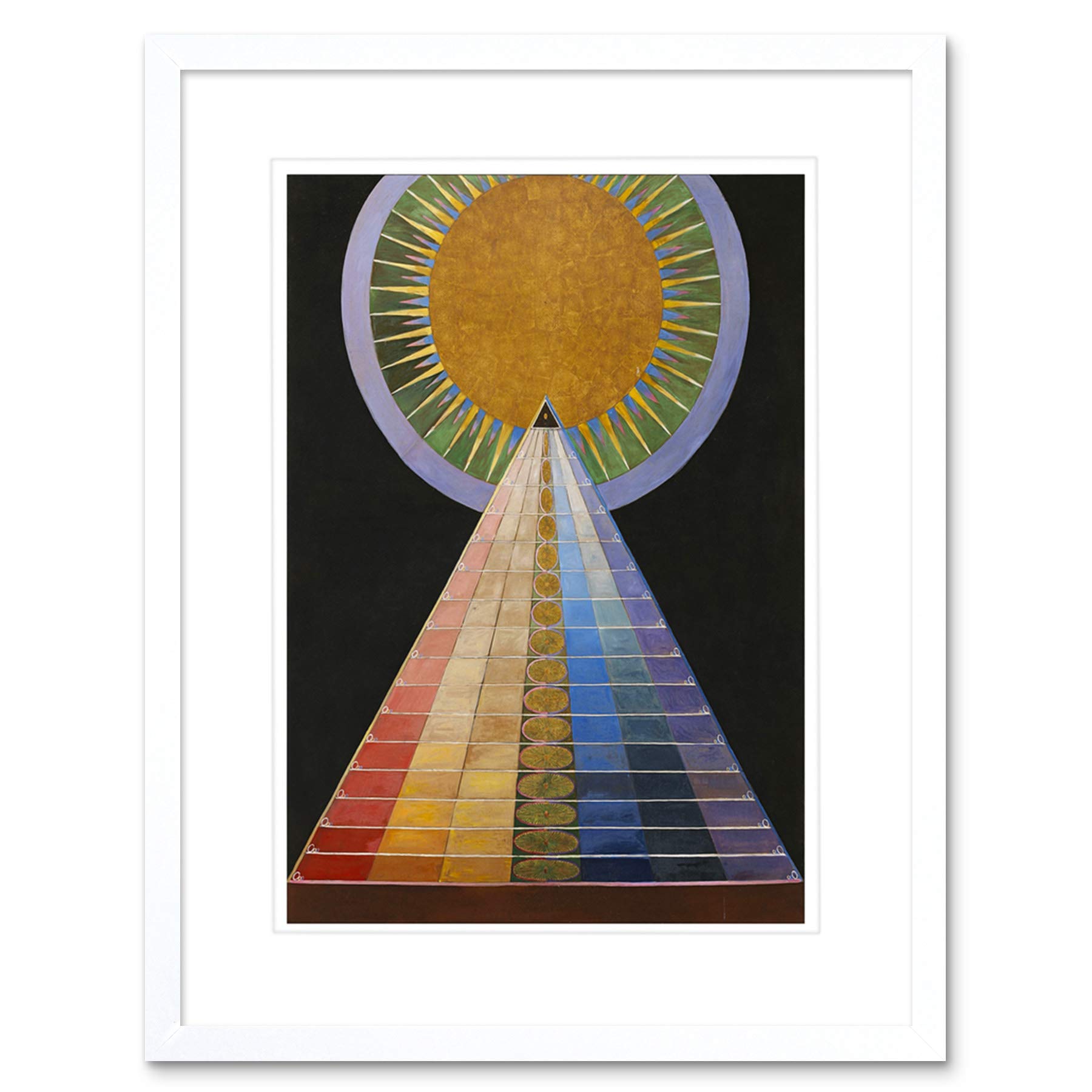Wee Blue Coo Painting Hilma Af Klint 1907 Altarpiece No 1 Group Framed Wall Art Print