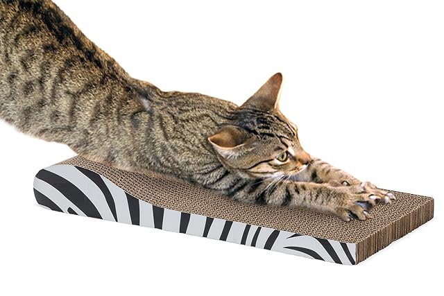 Karlie Tabla rascador de cartón Zebra 43,5 x 21,5 x 6 cm