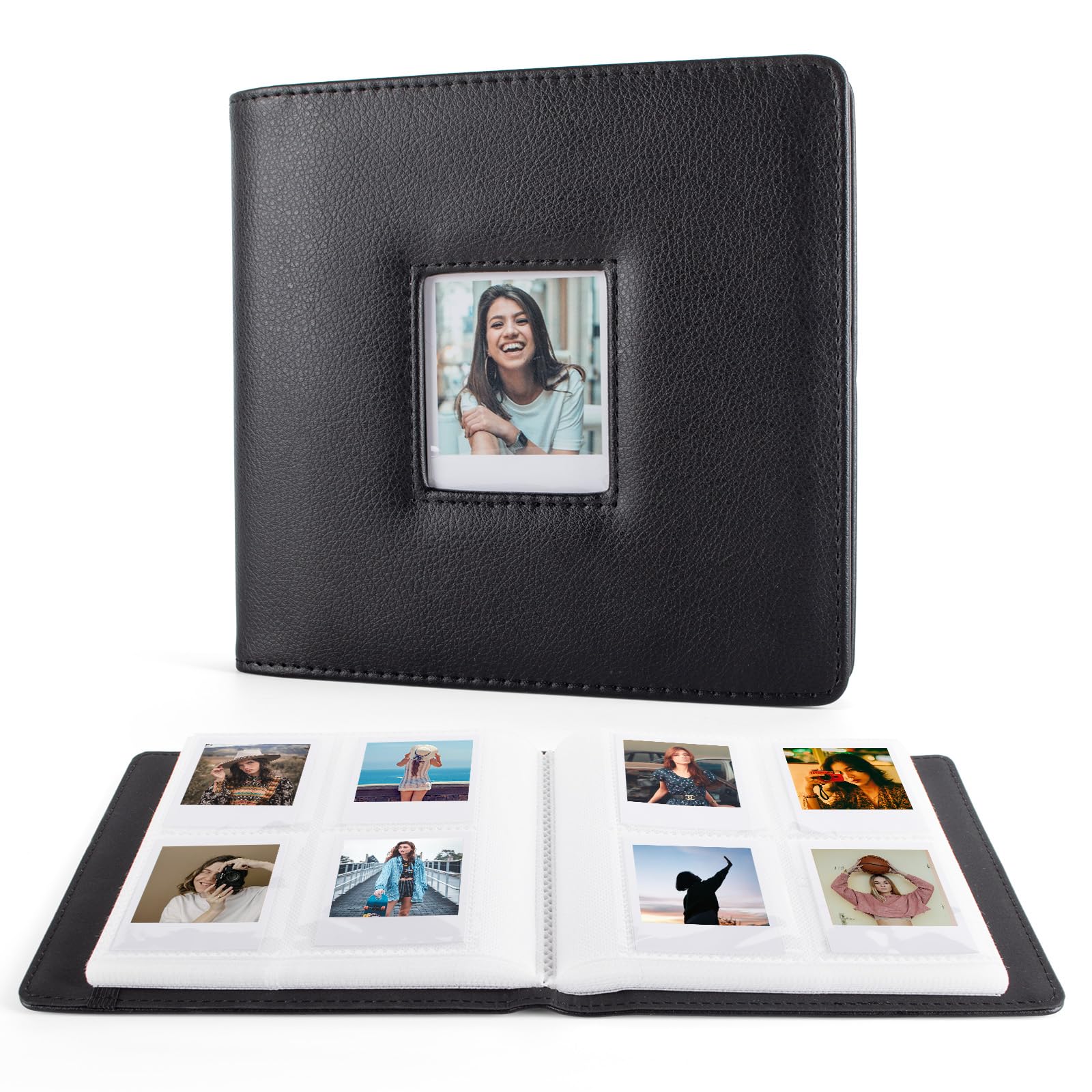 MUZIRI KINOKOO 288 Pockets Photo Album for Polaroid GO Instant Camera PU Leather Large Capacity Album for Polaroid GO Camera Film 2.62 * 2.12 Inch Film Collection Souvenir Photo Album