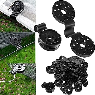 100 Pack Shade Cloth Heavy Duty Lock Grip, 2023 New Shade Cloth Fix Plastic Clamp, Premium Tarp Clips Fence Fabric Clips for Greenhouse Outdoor Garden Netting, Anti Bird Netting, Sun Shade Net (100)