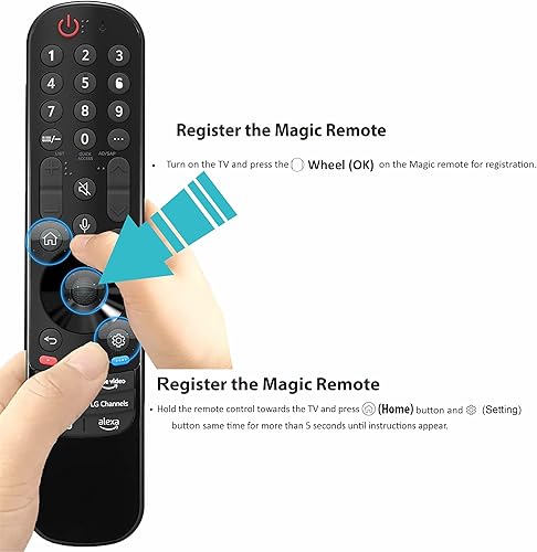Miniatura 5 de Alizen Control remoto de repuesto compatible con control remoto LG para Smart TV 2024-2018  Magic TV, puntero, control de voz, Bluetooth,