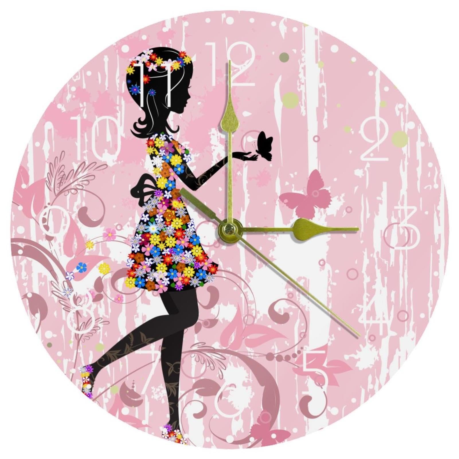 Horloge murale sans tic-tac mécanisme silencieux à piles pour chambre