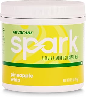 AdvoCare Spark Vitamin & Amino Acid Supplement - Focus & Energy Drink Powder Mix with Vitamin A, B-6, C & E - Also Includes L-Carnitine & L-Tyrosine - Pineapple Whip - 10.5 oz