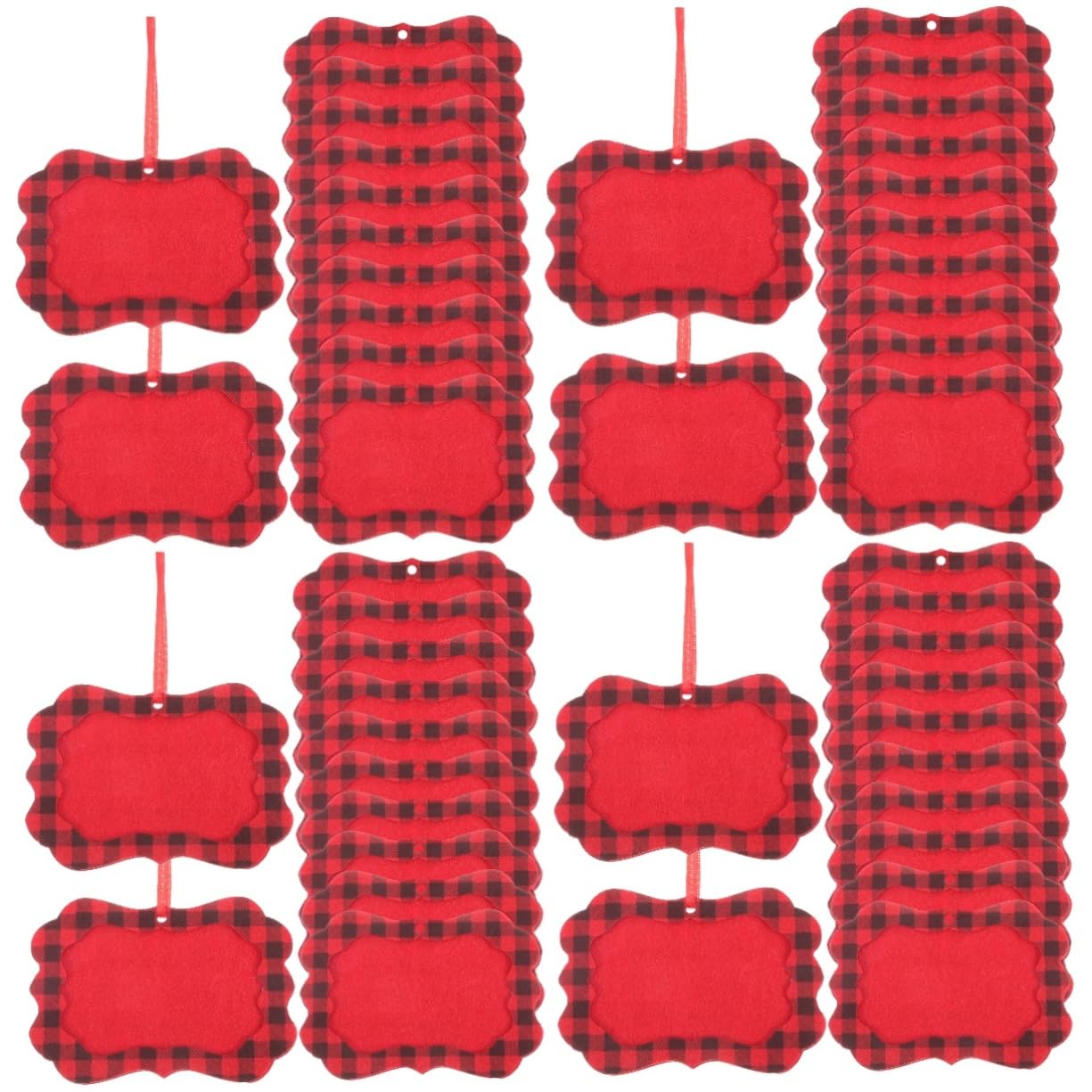 ABOOFAN 4 Juegos De Colgantes Para Árbol De Navidad De Fieltro Para Decorar Fotos 12 Unidades X 4