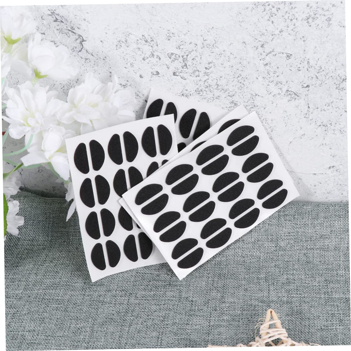 Healeved 3er-Set Selbstklebende Nasenpads Für Brillen Schwarz Bequeme Passform Für Brillengestelle 84 Paar X 3