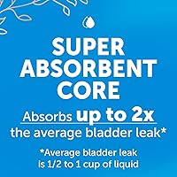 Vista 6 de FitRight Fresh Start Almohadillas posparto e incontinencia para mujer, máxima absorción (30 unidades) almohadillas de fugas de vejiga con el poder