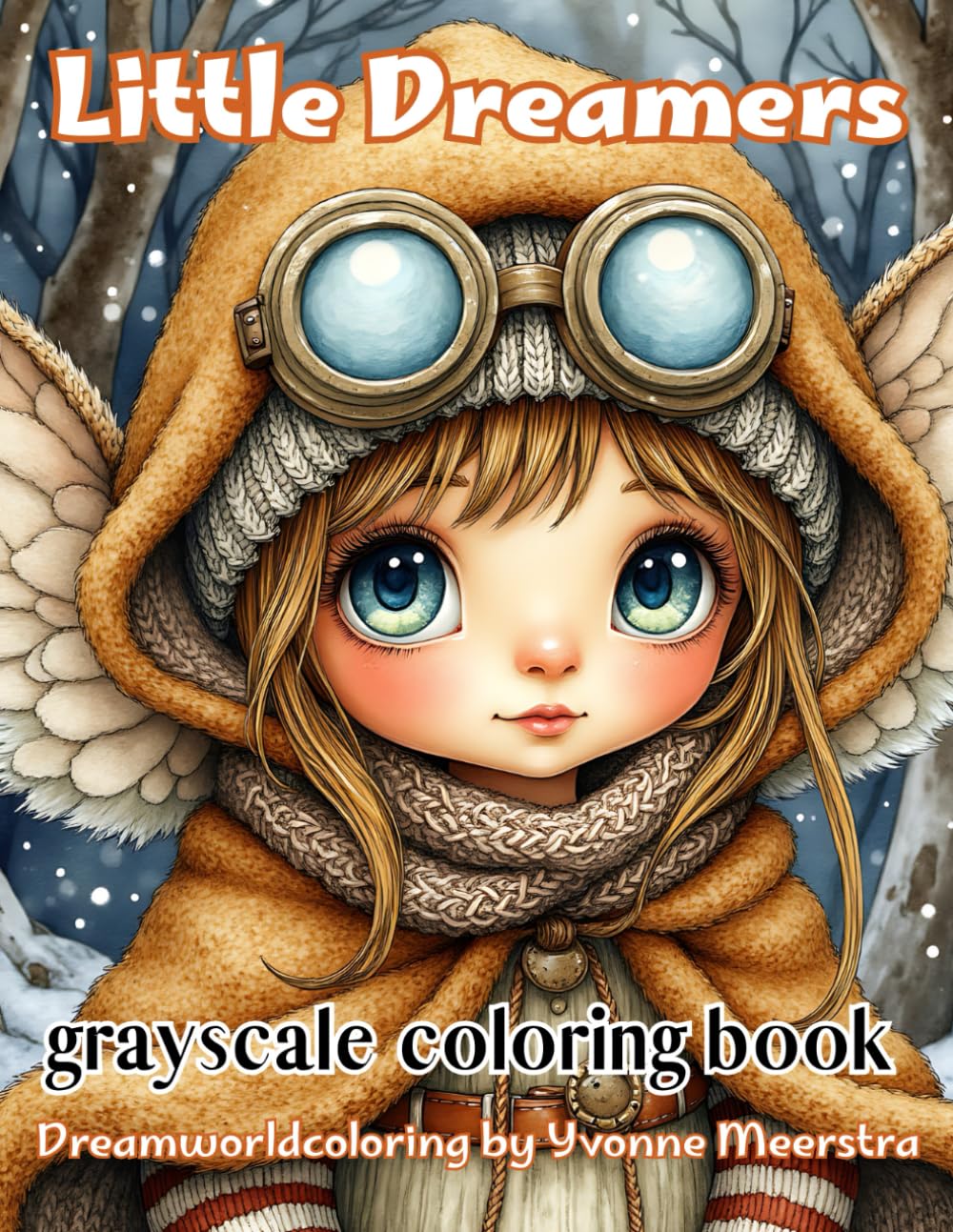 little dreamers: A Grayscale Coloring Book of Adorable Fantasy Kids and Their Whimsical Adventures