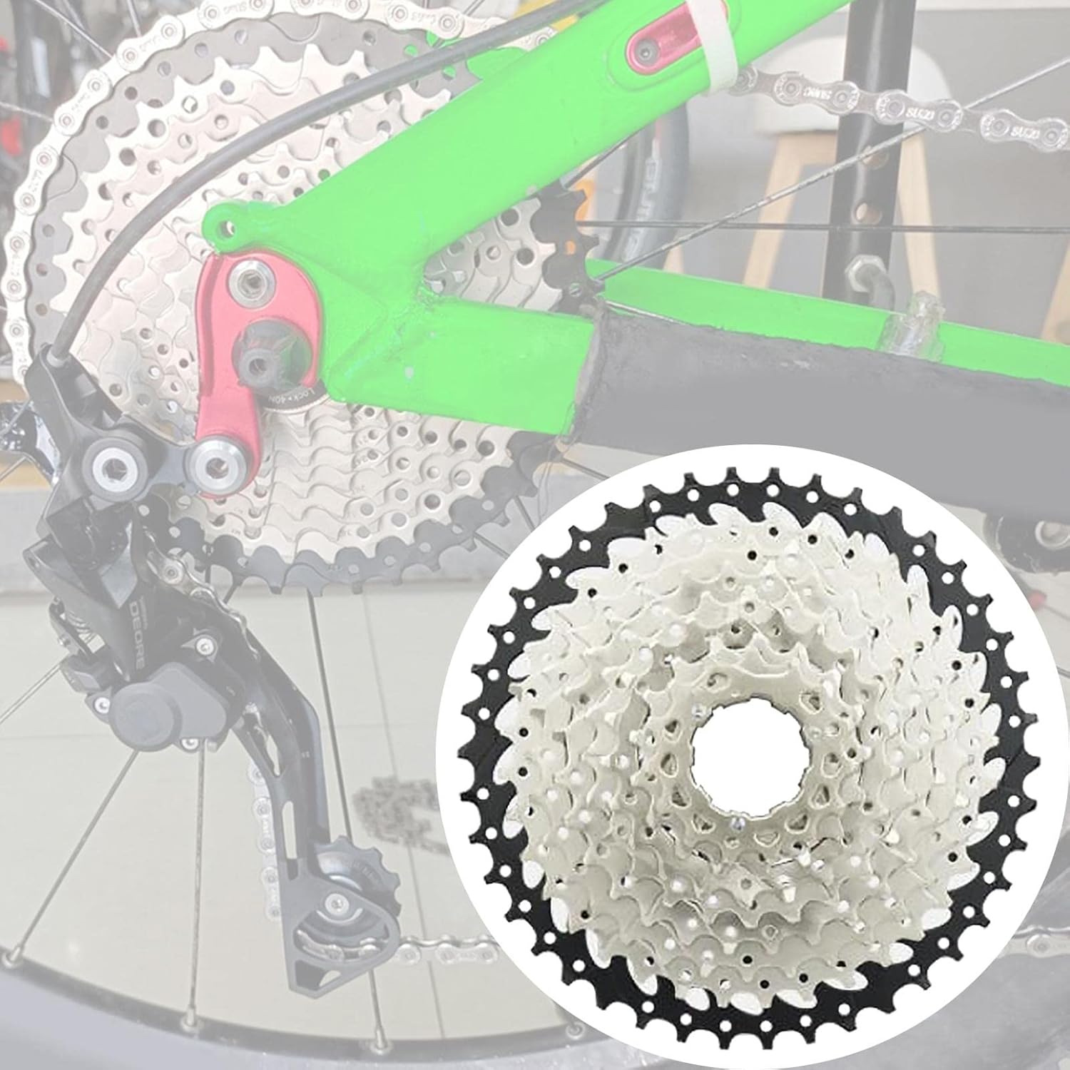 High Performance Bike Cassette Freewheel for Mountain Road Bike | Nickel Plated Steel | Smooth Shifting | Weight & | Suitable for Cycling Enthusiasts - 10 Speed 11-42T
