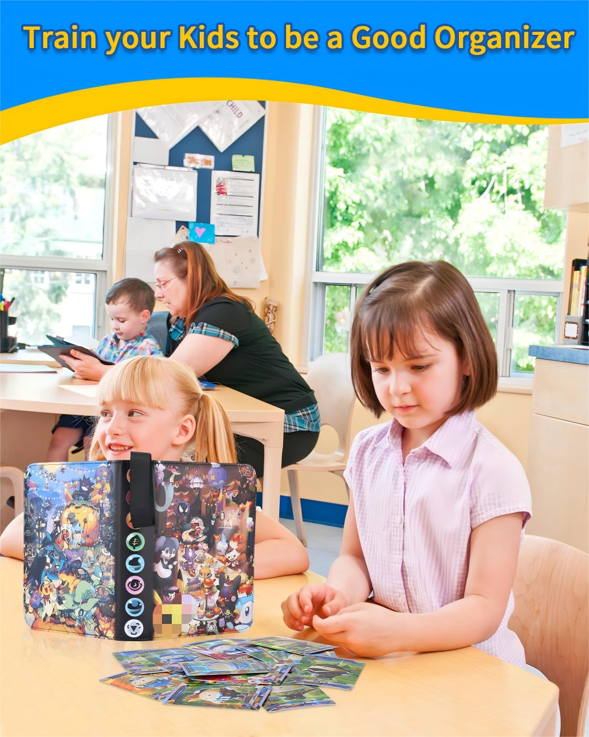 HYSINSE Album Raccoglitore Per Carte 480 Conserva E Proteggi Le Tue Carte Preferite Raccoglitore Album Carte football (D)