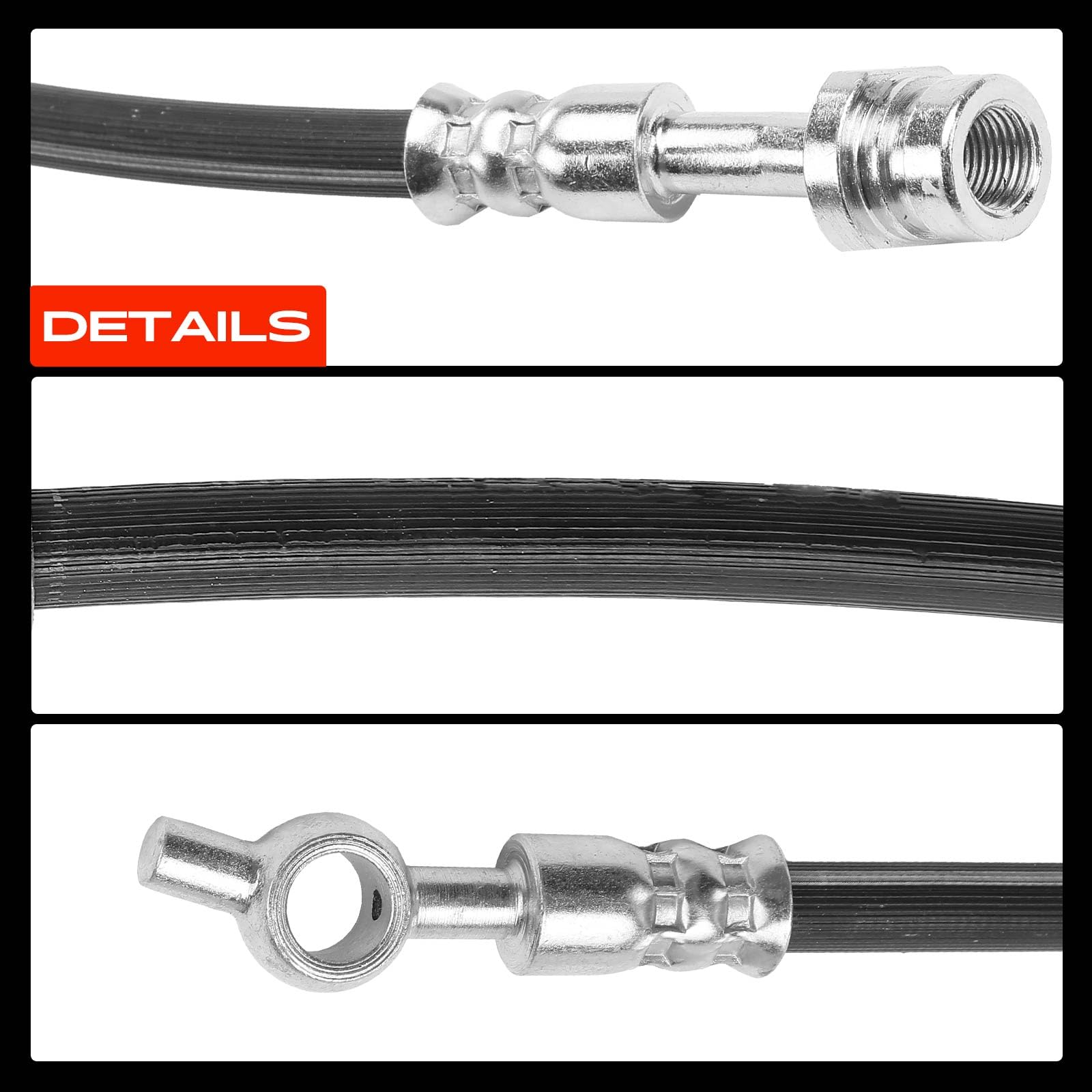 Frankberg 2 mangueras de freno delanteras de 471 mm 58732C5000 | Compatible con: Soul II PS