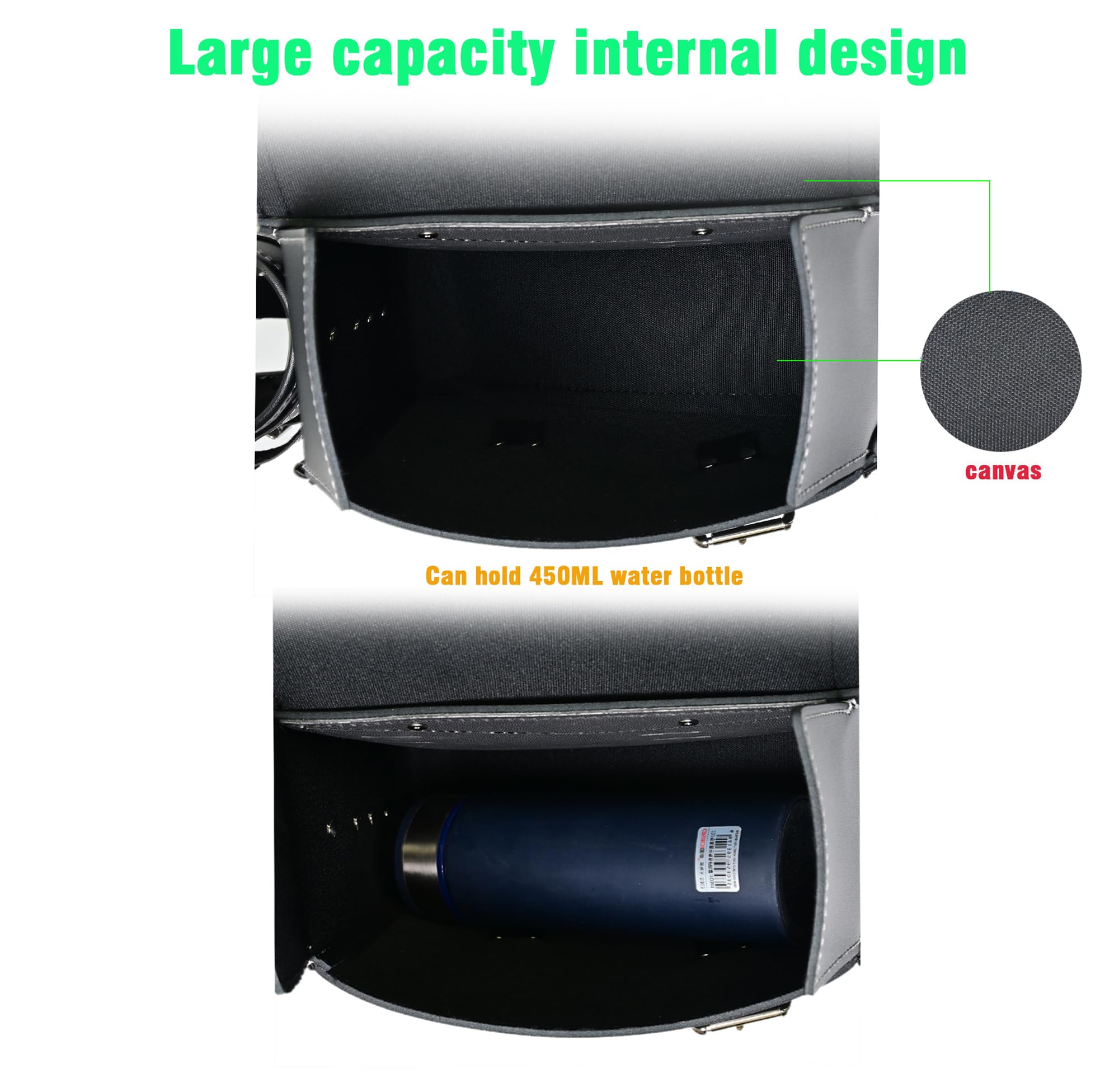 Sacoches de selle de moto | Sacs latéraux en similicuir PVC | Sacs latéraux à bras oscillant imperméables | Sac à outils latéral | Sac à outils de rangement universel pour moto | avec